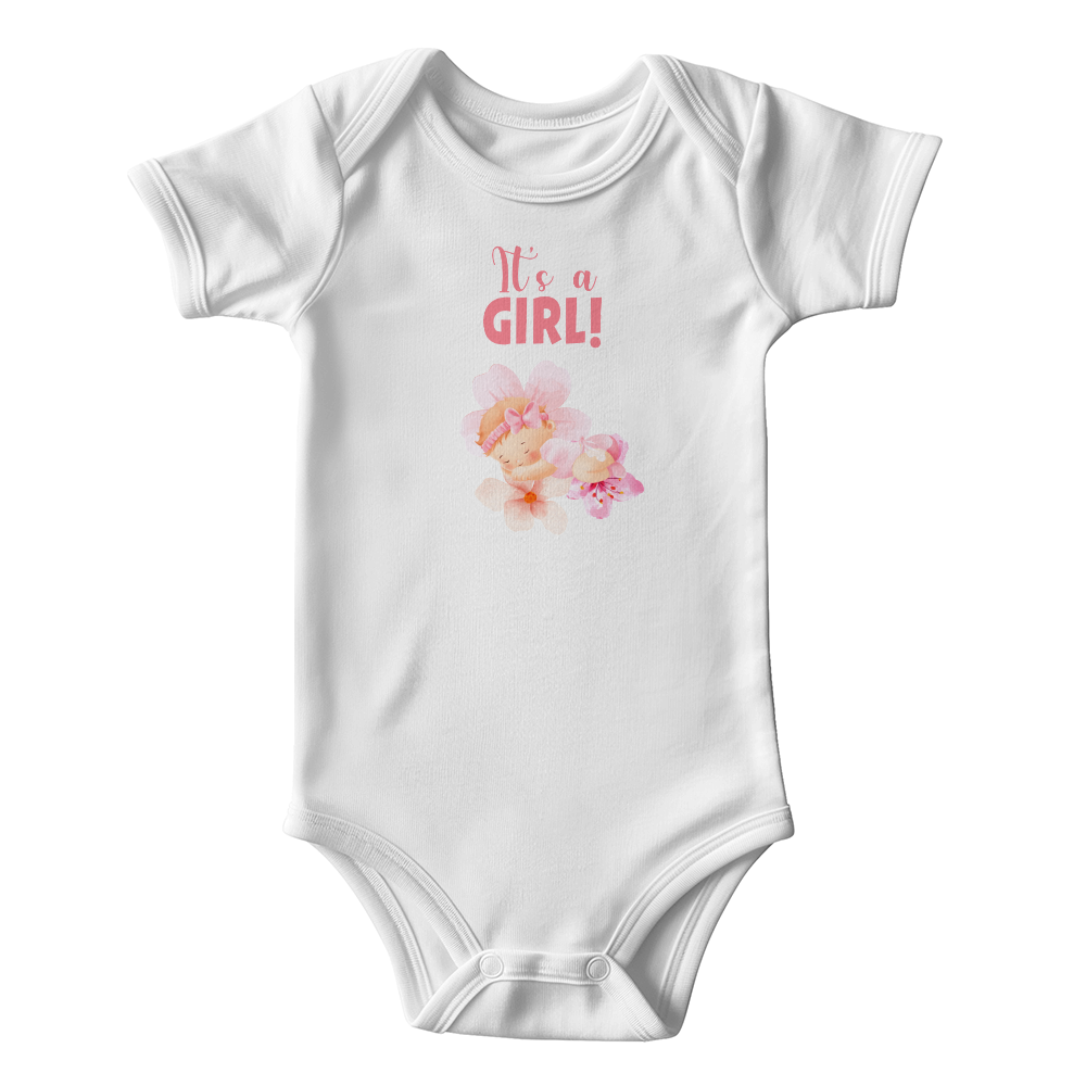 Baby Bodysuits / gender reveal / girl